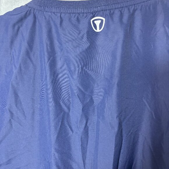 Pro Tour Cool Play Mens Large L Golf Pullover Navy Blue Long Sleeve V Neck NEW - Picture 4 of 10